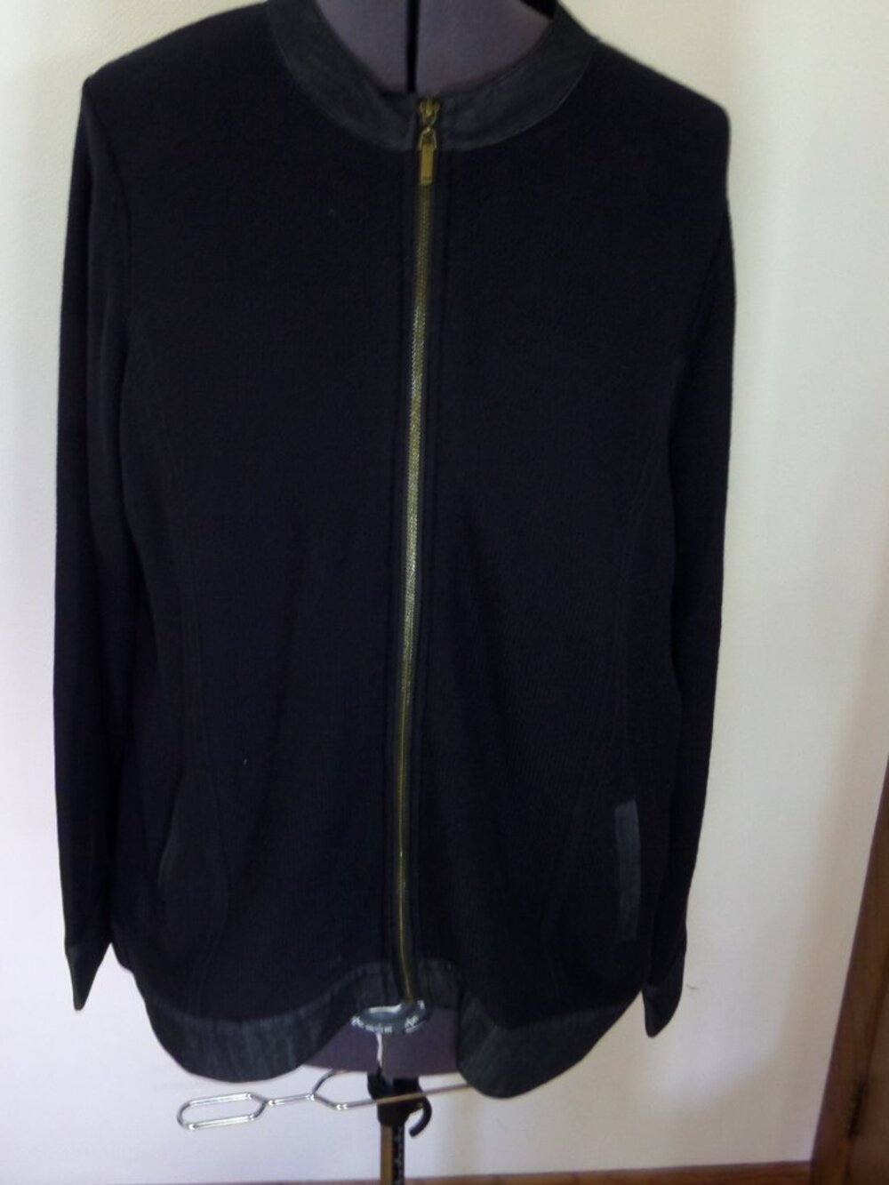 Allison Daley Women's All Season Long Sleeve Cotton Black Sweater Size XL